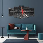 TOPRUN Canvas Wall art Michael Jordan Dunk Chicago Bulls Basketball Non-Woven Canvas Prints Image Framed Artwork Painting Picture Photo Home Decoration