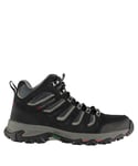 Karrimor Mens Mount Mid Walking Boots Shoes Breathable Lace Up Hiking Trekking - Black Leather Size UK 8