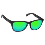 Hawkry Polarized Replacement Lenses for-Oakley Frogskins Emerald Green Mirror