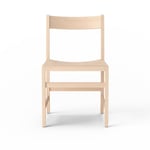 Massproductions - Waiter XL Chair, Natural Beech, Utan klädsel