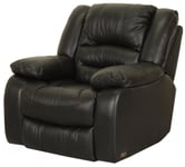 Hagagruppen - Cinema Biofåtölj Manuell Recliner / Snurr / Gung Svart Läder