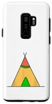 Coque pour Galaxy S9+ Teepee Tent Camp Camping Cadeau Mignon Amérindien