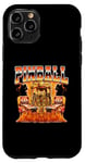 Pinball Arcade Game Flames Style années 90 Bootleg Coque pour iPhone 11 Pro