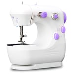Sewing Machine Handheld Portable Electric Sewing Machines Adjustable 2-Speed with Foot Pedal for Kids Childrens Beginners Embroidery Machine for Home Sewing
