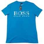HUGO BOSS Men's T-Shirt Rn Sun Protection, Beachwear Classic Fit, Blue. Size M