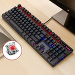Rapoo V500 PRO Mixed Light 104 Keys Desktop Laptop Computer Game Esports Office Home Typing Wired Mechanical Keyboard(Red Shaft)
