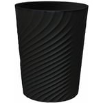 Petite poubelle de 1,8 gallon Poubelle de recyclage Profil fin pour espaces compacts Salle de bain, bureau, chambre, cuisine (1,8 gallon, noir)