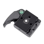Quick Loading Plate, Quick Release Adapter Camera Clamp for Manfrotto PL-2000 DSLR 323 Sliding Plate