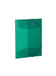 HERMA Elasticated folder A3 PP translucent dark green