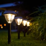 Luxform soldrevet LED-havelampe AYR Kodiak 2 stk.