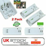 2x Battery Pack 2800mAh for Nintendo Wii Controller Rechargeable White Batteries