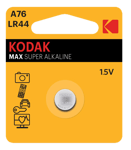 Kodak Max Super Alkaline LR44 batteri - 1 stk.