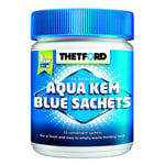Thetford - Aqua-Kem Bleu x 15 Sachets Traitement des Matières - Blanc