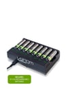 Rechargeable Battery Charging Dock plus 8 x AA 2100mAh Batteries