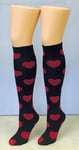 Love Sick Heart Knee High Socks Pub Golf Sweetheart Hen Night Party Valentine