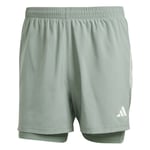 adidas Löparshorts Own The Run Climacool 2-i-1 - Silvergrön, storlek XX-Large