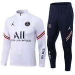 Paris, Atletico Madrid, Inter Milan, Liverpool, Marseille Brasilien Långärmad tröja, träningsdräkt för vuxna och barn, set vit white eighteen
