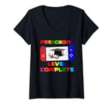 Womens Preschool Level Complete Graduate Gaming Boys Kids Gamer V-Neck T-Shirt