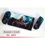 A077 - Assassin Creed - coque de protection en cristal dur pour Nintendo Switch, motif coloré