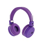 Rockpapa Wireless Headphones for Kids, K8 Bluetooth Headphones, On Ear Children Headphones with Mic, Foldable Hi-Fi Stereo, Volume Limited, Wireless and Wired Headphones for Phone/PC/TV (Purple)