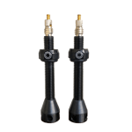 Tubeless Valve 50 mm PAR Black, Presta, alu, 12 g (pari), Presta-venttiili, tubeless-rengas