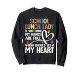 Funny Food School Lunch Lady Squad, Lady School Cafeteria Sweatshirt