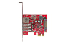 StarTech.com PCI Express USB 3.0-kort med 3 portar + Gigabit Ethernet - nätverks-/USB-adapter - PCIe 2.0 - USB 3.0 x 3 + 1000Base-T x 1