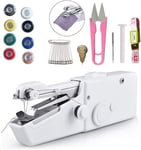 Mini Sewing Machine,Hand Sewing Machine Portable Electric Stitch with Sewing Accessaries Portable Electric Stitch Household Tool for Fabric
