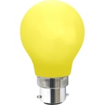 Star Trading LED-lampa B22 A55 Outdoor Lighting Gul 0,9W LEDlampaB22A55Outdoor 356-40-5
