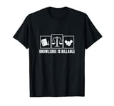Funny Knowledge Is Billable A Professional Paralegal Officer T-Shirt