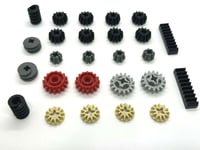 Lego Genuine Technic 26 part set - gears, gear racks, worm screws  NEW FREE P&P 