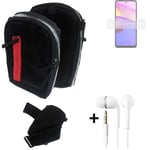Shoulder bag / holster + earphones for Lenovo K14 Plus Belt Pouch Case
