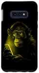 Coque pour Galaxy S10e Singe avec téléphone, singe, chimpanzé, chimpanzé, animal graphique