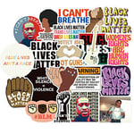 50PCS Black Lives Matter Stickers Decal For Stationery Laptop PS4 Suitcase Skateboard Motorcycle Guitar Waterproof Sticker