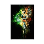 Fighting Game Mortal Kombat Kitana Poster Decorative Painting Canvas Wall Art Living Room Posters Bedroom Painting 12×18inch(30×45cm)Unframe-style1