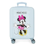 Disney Minnie Enjoy the Day Blue Cabin Suitcase 40x55x20 cm Rigid ABS Combination lock 34 Litre 2.8 Kg 4 Double Wheels Hand Luggage