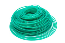 vhbw Câble de coupe 2.4mm vert 88m pour tondeuses à gazon et débroussailleuses p.ex. Bosch, Einhell, Gardena, Husqvarna, Makita, Stihl, Wolf Garten