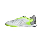 adidas Mixte Predator Accuracy.1 in Football Shoes (Indoor), FTWR White/Core Black/Lucid Lemon, 42 2/3 EU