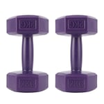 Rubber Coating Hex Unisex Fitness 4kg Dumbbell Household Fitness Equipment D X