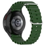 Samsung Galaxy Watch 4 40mm Sportigt Full-fit armband i silikon, grön
