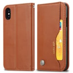 LLLi Mobile Accessories for HUAWEI Knead Skin Texture Horizontal Flip Leather Case for Huawei Y5 (2019)/Honor 8S, with Photo Frame & Holder & Card Slots & Wallet(Black) (Color : Brown)