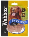 Webbox Chicken Chips 40g X 10 Packets (95% Chicken )
