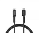 Smartline Kaapeli USB-C/Lightning Strong Cable 2m Musta