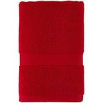 Tommy Hilfiger Modern American Solid Hand Towel, 16 X 26 Inches, 100% Cotton 574 GSM (Chinese Red)