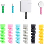 35 st kabelskydd laddkabelskydd för Type-C laddare Lightning laddare Alla telefoner Laddkabel Muskabel USB-kabel Slumpmässig färg