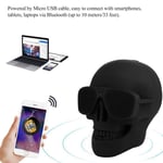 Haut-parleur Bluetooth sans fil Chaîne de tête de crâne Haut-parleur stéréo Rechargeable Pour PC portable PC Tablet Smartphone