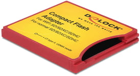 Delock Compact Flash Adapter för ISDIO(WiFi SD) SDHC,SDXC minneskort