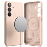 Ringke Samsung Galaxy S25 Plus MagSafe silikonskal, Pink Sand
