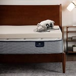 Serta CopperGel Surmatelas en mousse à mémoire de forme rafraîchissante et anti-pression, 7,6 cm, lit simple