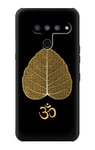 Gold Leaf Buddhist Om Symbol Case Cover For LG V50, LG V50 ThinQ 5G